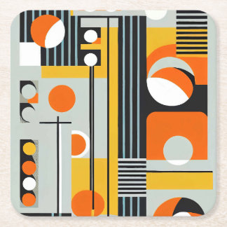 Bauhaus Geometric Design 01 Ideaal voor Kartonnen Onderzetters