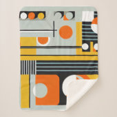 Bauhaus Geometric Design 01 Ideaal voor Sherpa Deken (Voorkant)