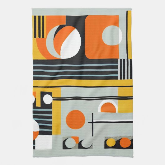 Bauhaus Geometric Design 01 Ideaal voor Theedoek (Verticaal)