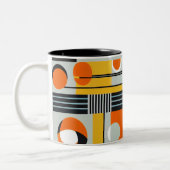 Bauhaus Geometric Design 01 Ideaal voor Tweekleurige Koffiemok (Links)