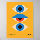 Bauhaus Geometric Eyes Fine Art Poster (Voorkant)