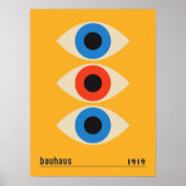  Bauhaus Geometric Eyes Fine Art Poster (Voorkant)