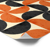 Bauhaus Geometric Textured Mid Century Modern Poster (Hoek)