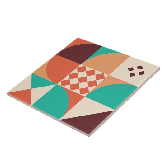 Bauhaus geometrisch abstract N5 Tegeltje (Zijkant)