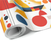 Bauhaus Geometrisch Abstract Patroon#1 ID1068 Cadeaupapier (Rol Hoek)