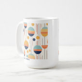 Bauhaus Geometrisch Abstract Patroon#1 ID1068 Koffiemok (Voorkant links)