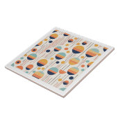 Bauhaus Geometrisch Abstract Patroon#1 ID1068 Tegeltje (Zijkant)