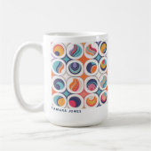 Bauhaus Geometrisch Abstract Patroon#2 ID1068 Koffiemok (Links)