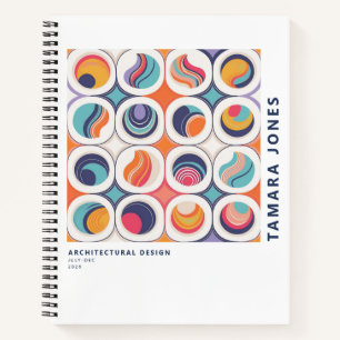 Bauhaus Geometrisch Abstract Patroon#2 ID1068 Notitieboek