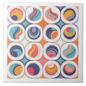 Bauhaus Geometrisch Abstract Patroon#2 ID1068 Tegeltje (Voorkant)