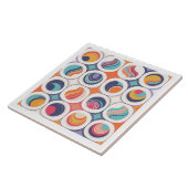 Bauhaus Geometrisch Abstract Patroon#2 ID1068 Tegeltje (Zijkant)