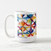 Bauhaus geometrisch Abstract patroon#3 ID1068 Koffiemok (Links)