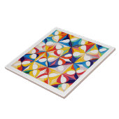 Bauhaus geometrisch Abstract patroon#3 ID1068 Tegeltje (Zijkant)