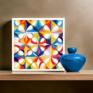 Bauhaus geometrisch Abstract patroon#3 ID1068 Tegeltje