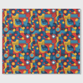 Bauhaus geometrisch Abstract patroon#4 ID1068 Cadeaupapier (Vlak)