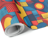 Bauhaus geometrisch Abstract patroon#4 ID1068 Cadeaupapier (Rol Hoek)