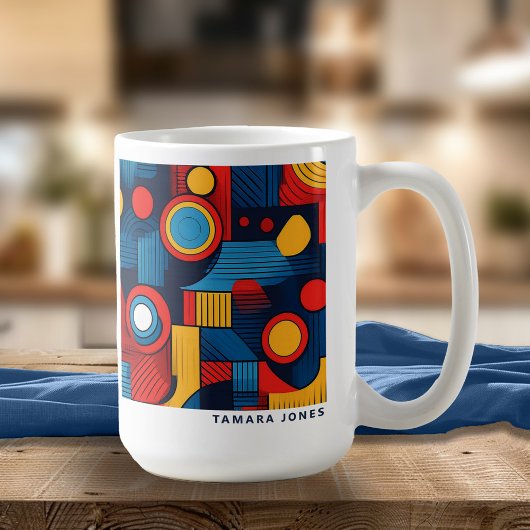 Bauhaus geometrisch Abstract patroon#4 ID1068 Koffiemok