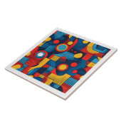 Bauhaus geometrisch Abstract patroon#4 ID1068 Tegeltje (Zijkant)