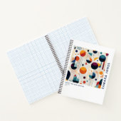 Bauhaus geometrisch Abstract patroon#5 ID1068 Notitieboek (Binnen)