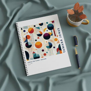 Bauhaus Geometrisch Abstract Patroon#5 ID1068 Notitieboek
