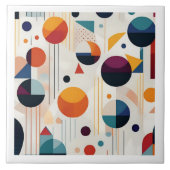 Bauhaus geometrisch Abstract patroon#5 ID1068 Tegeltje (Voorkant)