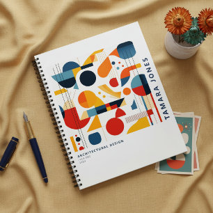 Bauhaus Geometrisch Abstract Patroon#6 ID1068 Notitieboek