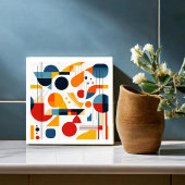 Bauhaus geometrisch Abstract patroon#6 ID1068 Tegeltje