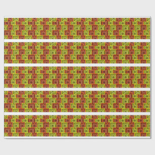 Bauhaus Geometrisch Patroon Ontwerp Cadeaupapier