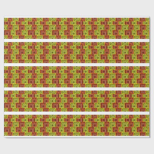 Bauhaus Geometrisch Patroon Ontwerp Cadeaupapier (Vlak)