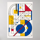 Bauhaus Geometrische Abstracte Poster (Voorkant)