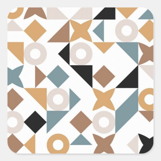 Bauhaus Geometrische Baby Sticker (Voorkant)
