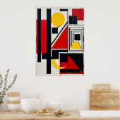 Bauhaus Geometrische Kunstposter | Constructivisti Poster (Keuken)