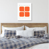 Bauhaus Geometrische Poster Oranje Retro Print (Insitu (Slaapkamer))