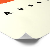 Bauhaus Geometrische Poster Oranje Retro Print (Hoek)