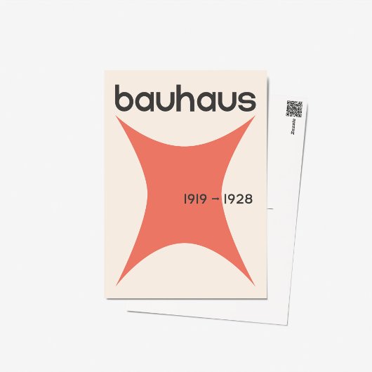 Bauhaus Geometrische tentoonstelling Art Print Dec Briefkaart