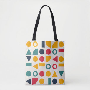 Bauhaus Geometrische Vormen Naadloos Patroon Tote Bag