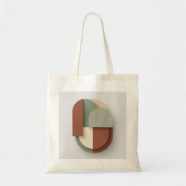 Bauhaus Geometrische Vormen | Terracotta & Sage To Tote Bag