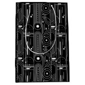 Bauhaus geometry-black and white -minimal  medium cadeauzakje (Voorkant)