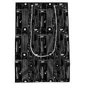 Bauhaus geometry-black and white -minimal  medium cadeauzakje (Achterkant)