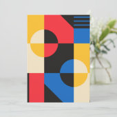 Bauhaus Geometry Pattern Kaart (Staand voorkant)