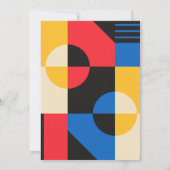 Bauhaus Geometry Pattern Kaart (Achterkant)