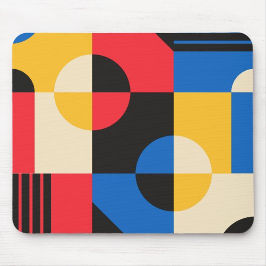 Bauhaus Geometry Pattern Muismat (Voorkant)