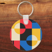 Bauhaus Geometry Pattern Sleutelhanger (Voorkant)