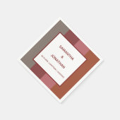 Bauhaus Gestreepte Custom Trouwpapier Servetten (Hoek)