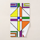 Bauhaus Glas in lood Bad Handdoek (Handdoek)