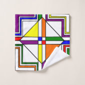 Bauhaus Glas in lood Bad Handdoek (Wasdoekje)