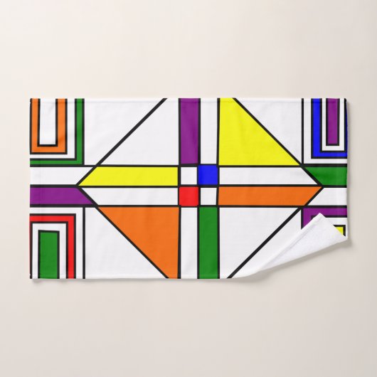 Bauhaus Glas in lood Bad Handdoek (Handdoek)