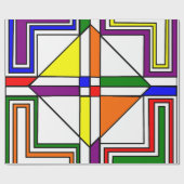 Bauhaus Glas in lood Cadeaupapier (Vlak)