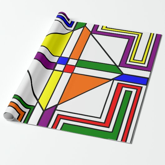 Bauhaus Glas in lood Cadeaupapier (Uitgerold)