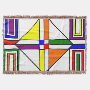 Bauhaus Glas in lood Deken